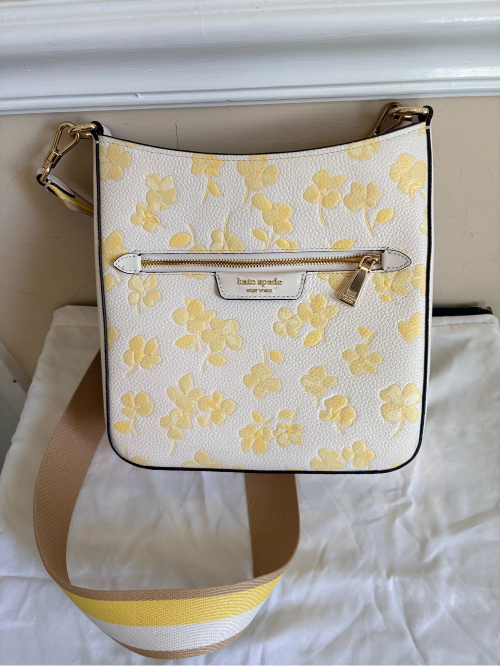 Kate Spade Yellow Floral Crossbody Bag - Cream/Yellow